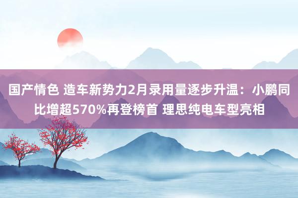 国产情色 造车新势力2月录用量逐步升温：小鹏同比增超570%再登榜首 理思纯电车型亮相